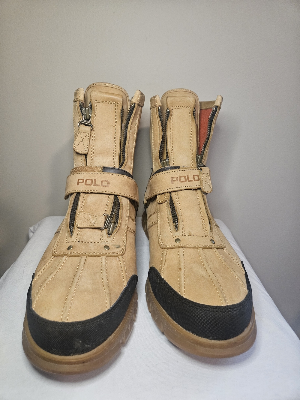 Polo by Ralph Lauren Tan and Black Men's Duck Boots